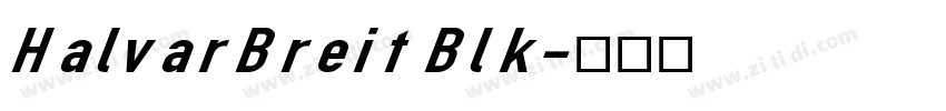 HalvarBreit Blk字体转换